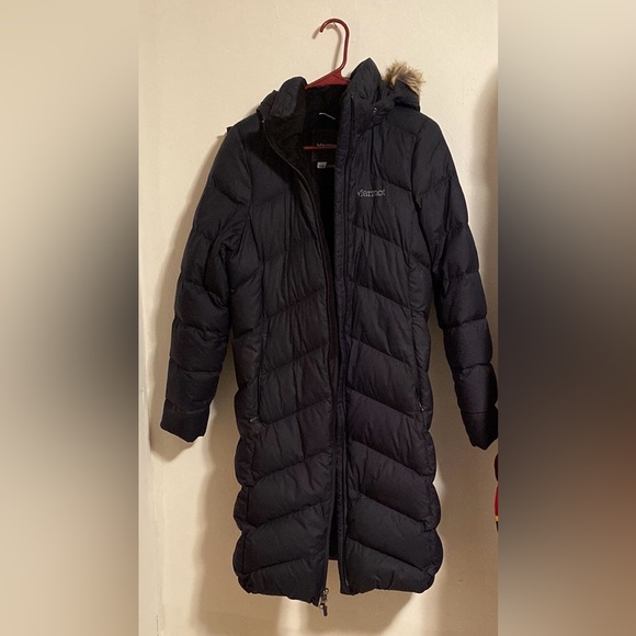 Marmot Black Puffer Coat - Picture 1 of 1